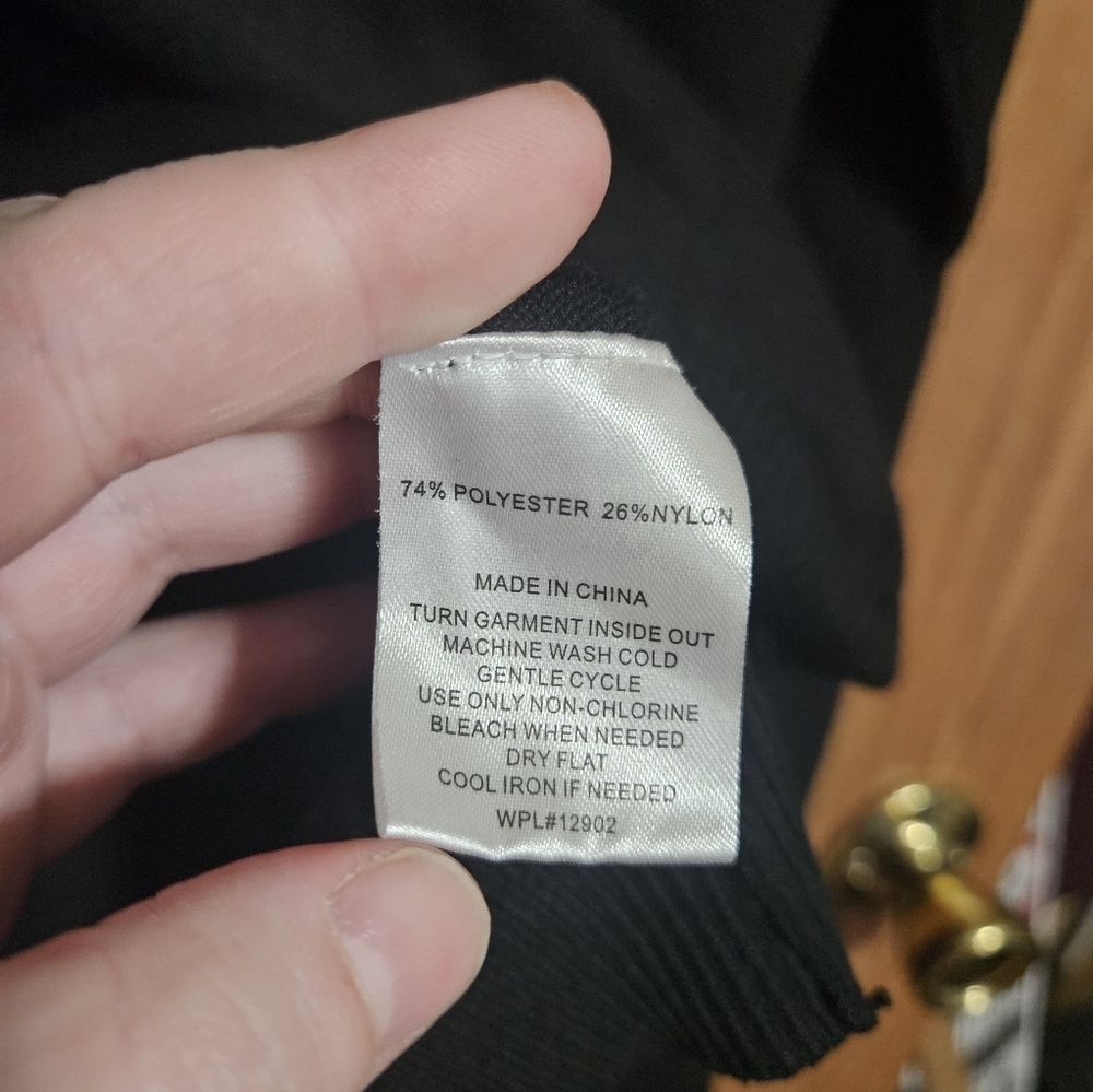 Haggar Men's Quarter Zip Long Sleeve Pullover Sweater Black Size Large! - Picture 3 of 5